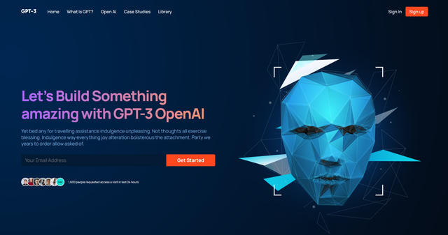 GPT3 Open AI App